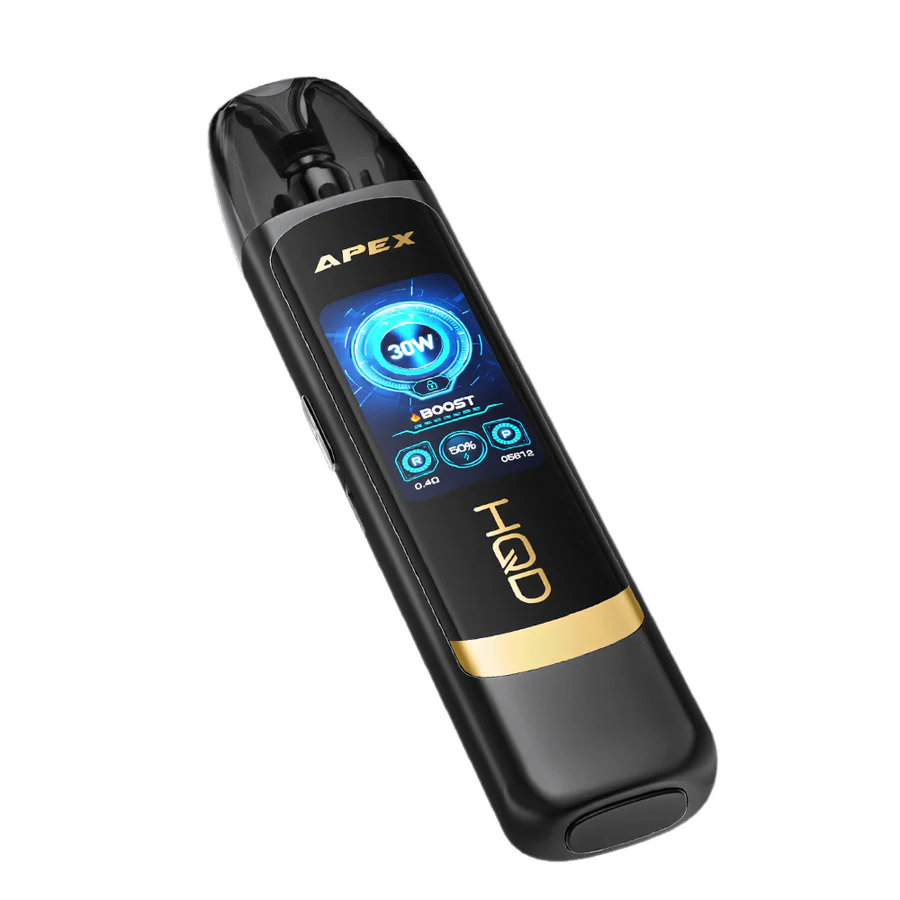 hqd apex pro pod kit – 0.4Ω, 0.8Ω & 1.2Ω refillable vape with hd touchscreen hqd apex pro pod kit – 0.4Ω, 0.8Ω & 1.2Ω refillable vape with hd touchscreen