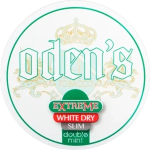 odens extreme double mint slim white dry chewing bags