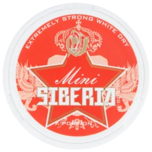 siberia red extreme strong mini white dry chewing bags